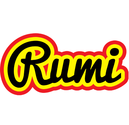 Rumi flaming logo