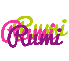 Rumi flowers logo