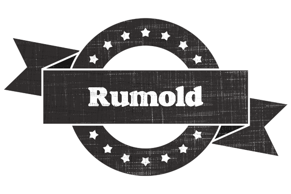 Rumold grunge logo