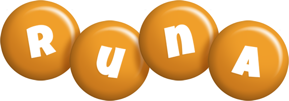 Runa candy-orange logo
