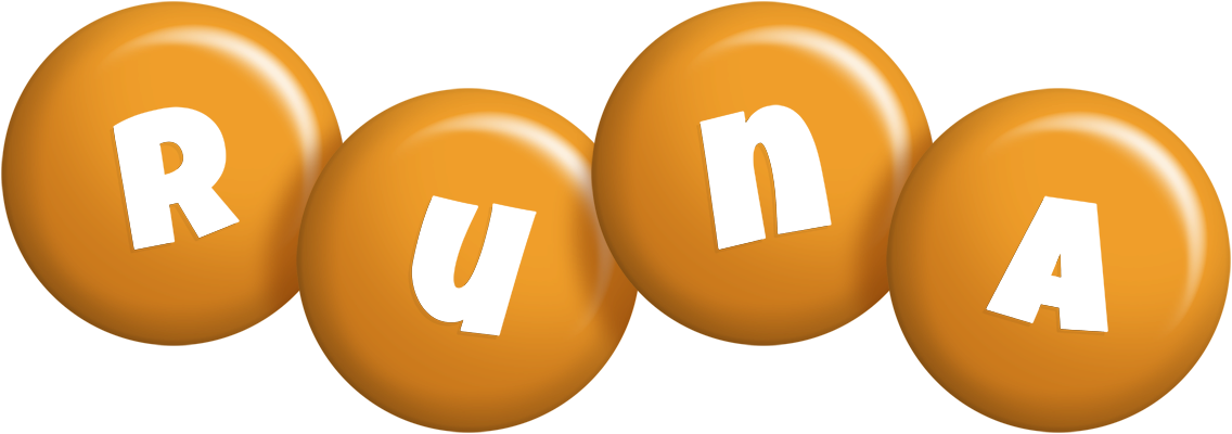 Runa candy-orange logo
