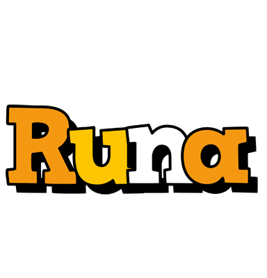 Runa cartoon logo