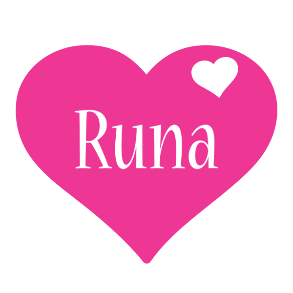 Runa love-heart logo