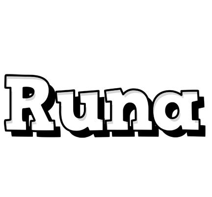 Runa snowing logo