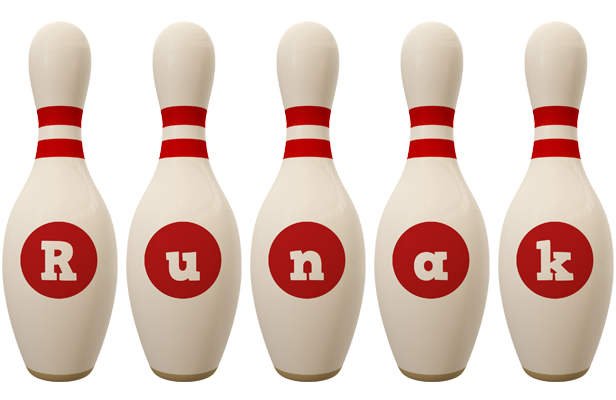 Runak bowling-pin logo