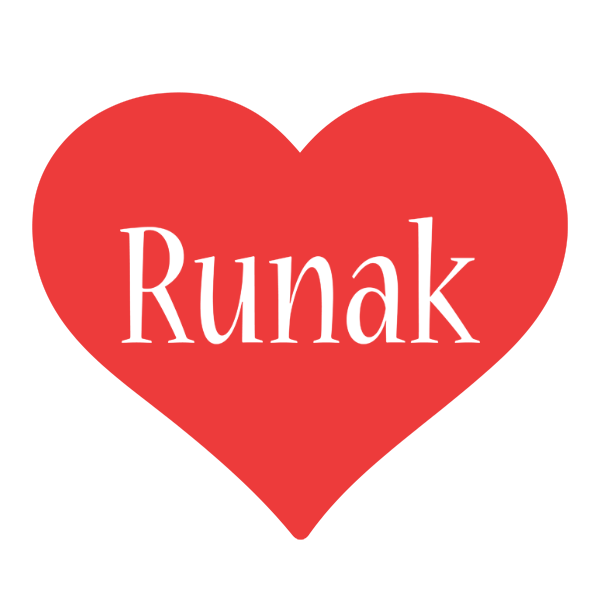 Runak love logo