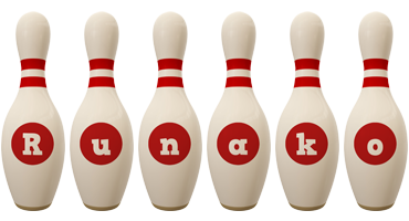 Runako bowling-pin logo