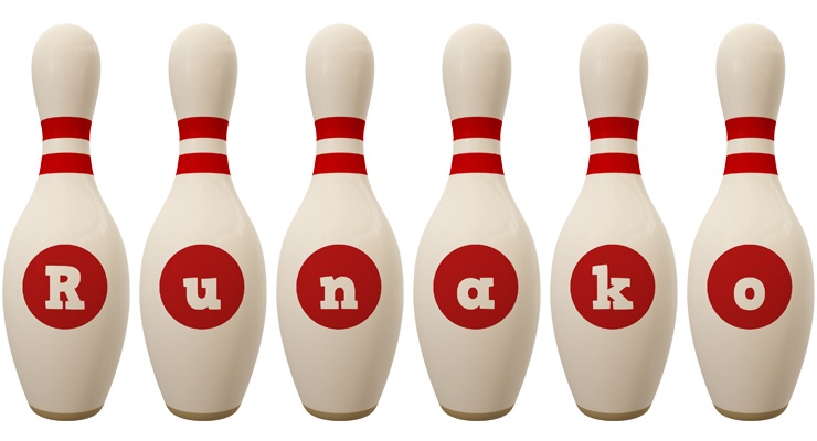 Runako bowling-pin logo