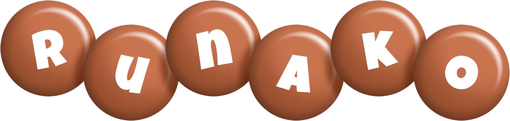 Runako candy-brown logo