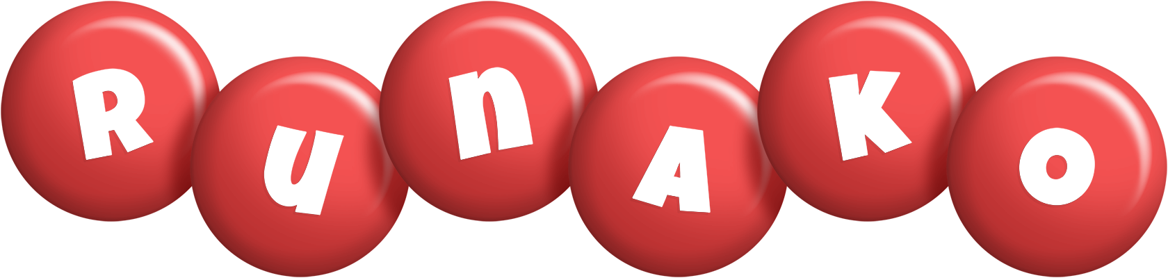 Runako candy-red logo