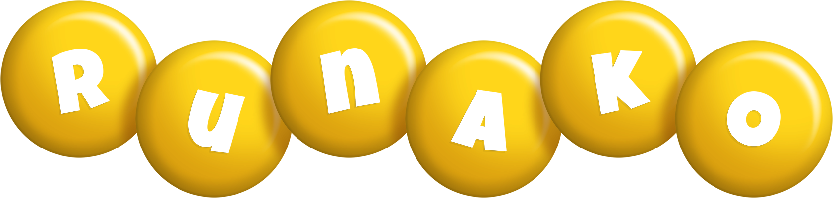 Runako candy-yellow logo