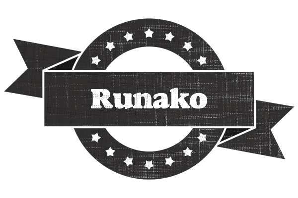 Runako grunge logo