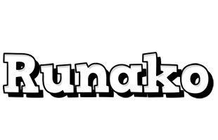 Runako snowing logo