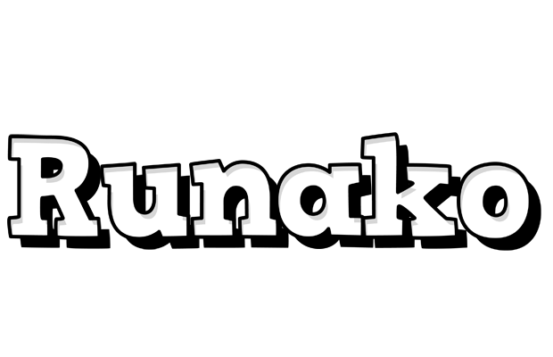 Runako snowing logo