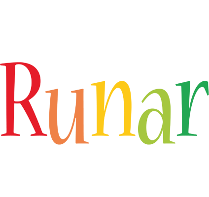 Runar birthday logo