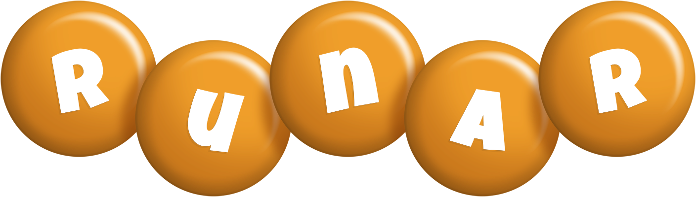 Runar candy-orange logo