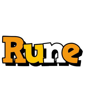 Rune cartoon logo