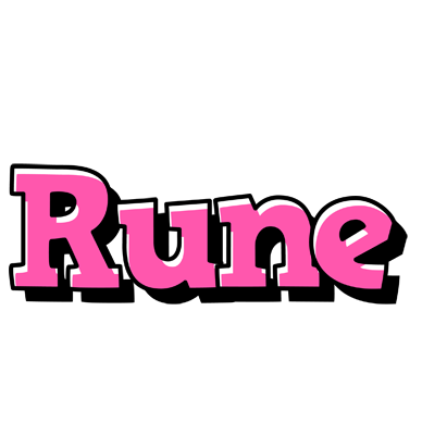 Rune girlish logo
