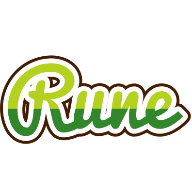 Rune golfing logo