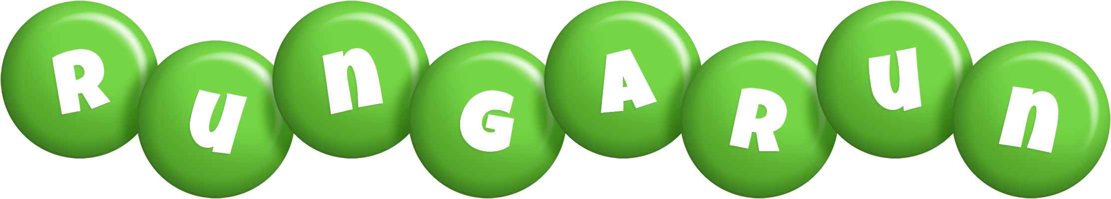 Rungarun candy-green logo