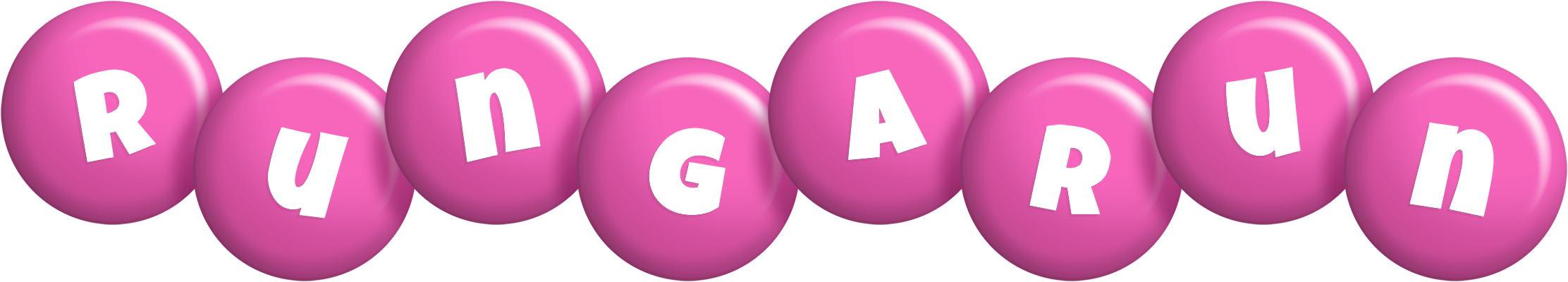 Rungarun candy-pink logo