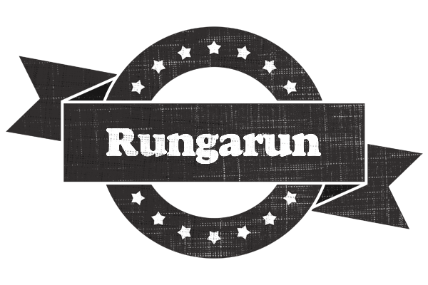Rungarun grunge logo