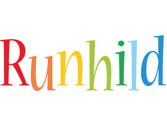 Runhild birthday logo
