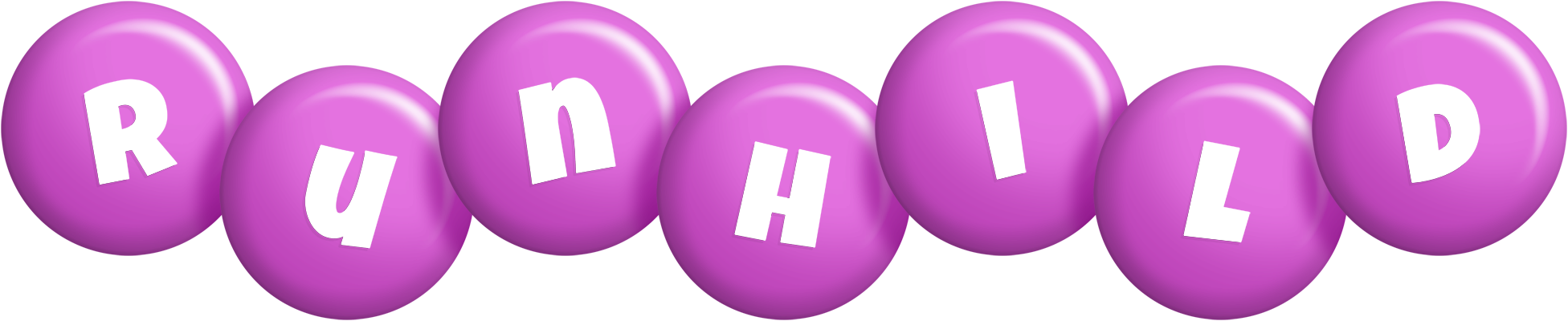 Runhild candy-purple logo