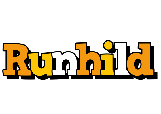 Runhild cartoon logo