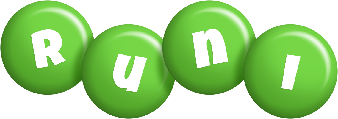 Runi candy-green logo
