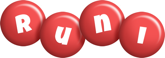 Runi candy-red logo