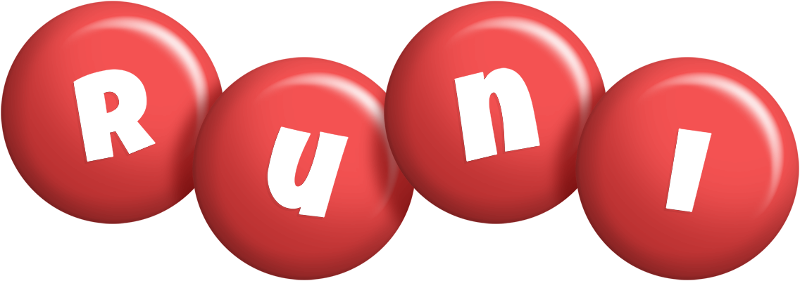 Runi candy-red logo