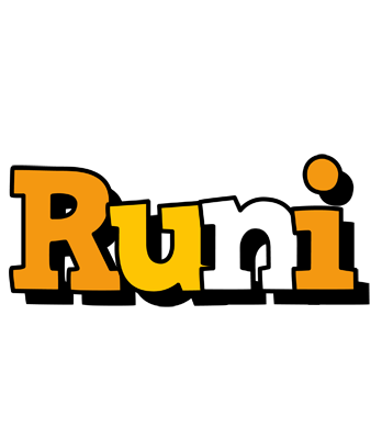 Runi cartoon logo