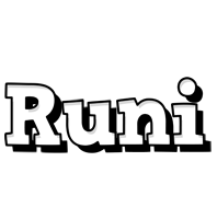 Runi snowing logo