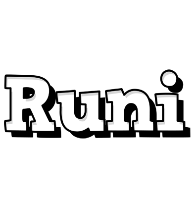 Runi snowing logo