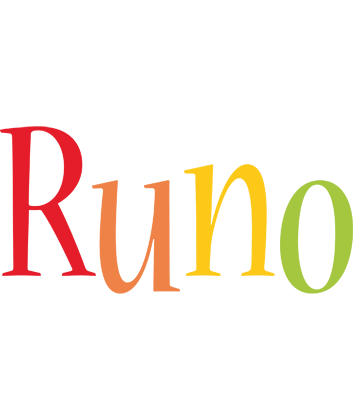 Runo birthday logo