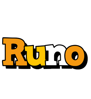 Runo cartoon logo