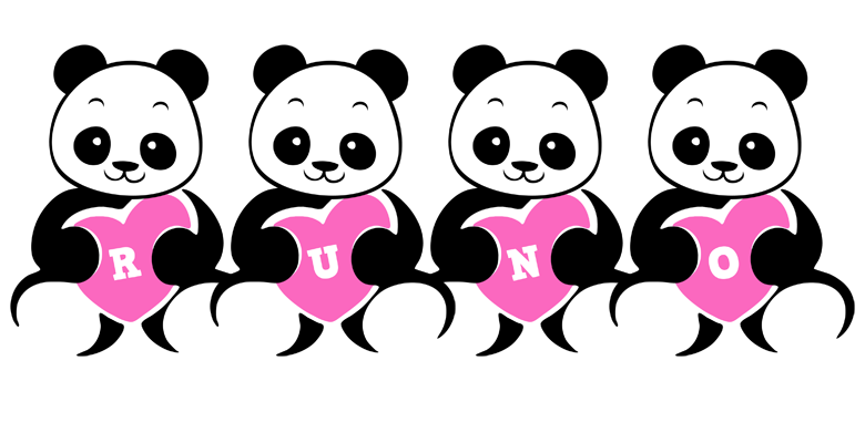 Runo love-panda logo