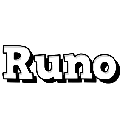 Runo snowing logo