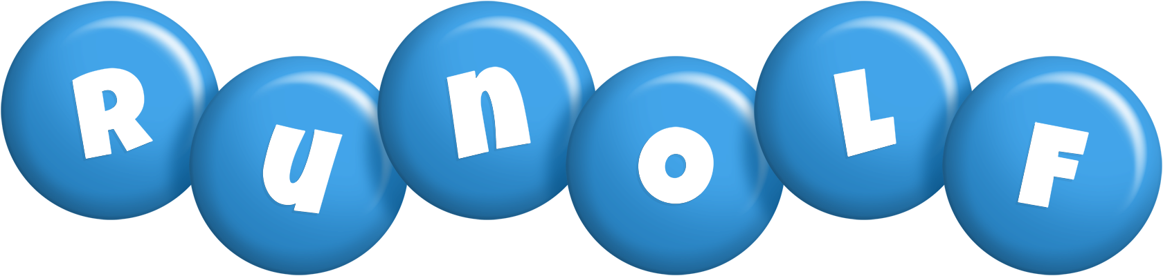 Runolf candy-blue logo