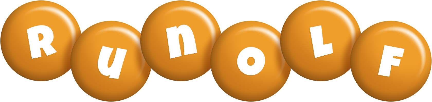 Runolf candy-orange logo