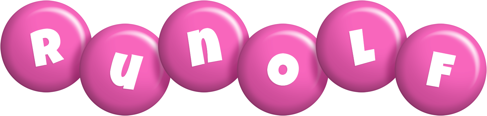 Runolf candy-pink logo