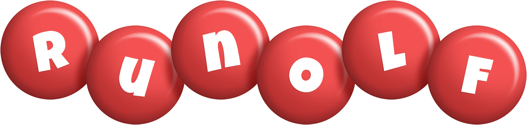 Runolf candy-red logo