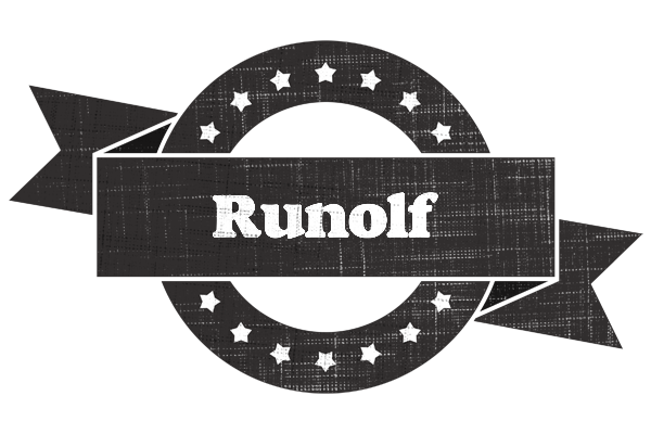 Runolf grunge logo