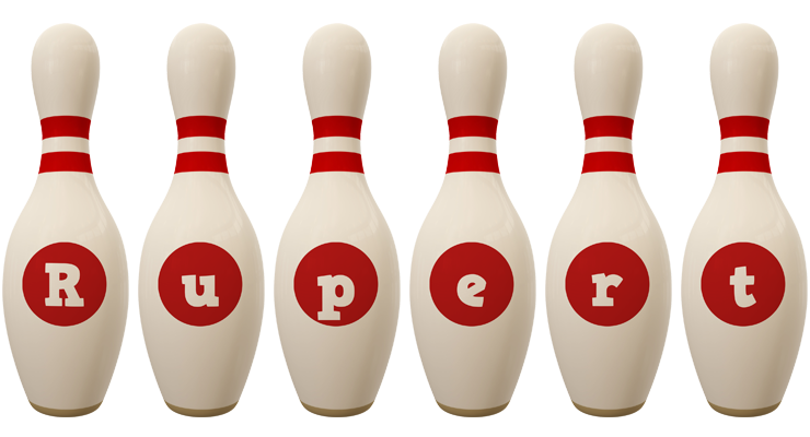 Rupert bowling-pin logo
