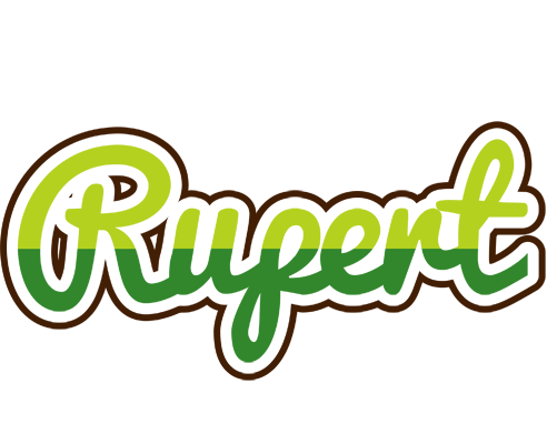 Rupert golfing logo