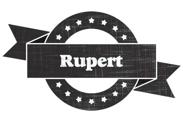 Rupert grunge logo