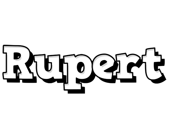 Rupert snowing logo