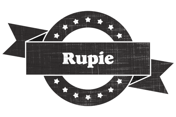 Rupie grunge logo