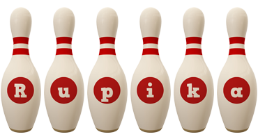 Rupika bowling-pin logo